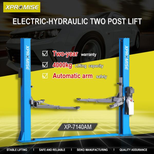 Two Post Car Lift Ce Safety Approved For Home Garage Equipment Simple Manual Control