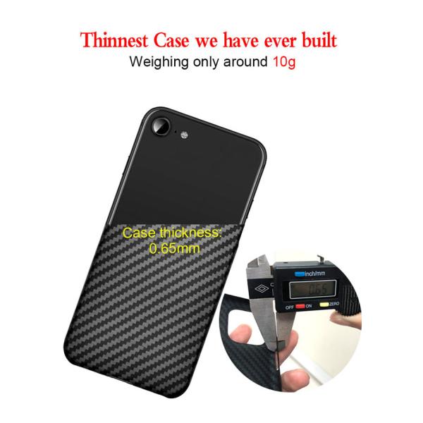10g Matte Aramid Fiber Phone Case For iPhone SE 2020