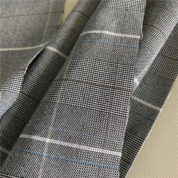 160D*200D 40D Four-Color Shades High Stretch Cation Plaid Check Fabric For Lady Dress