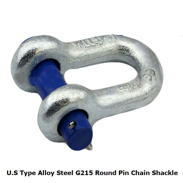 G215 Round Pin Chain Anchor Shackle Galvanized US Type