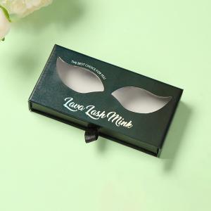 China Customized eyelash storage box pull-out false eyelash packaging box UV printing process beauty eyelash gift box on sale
