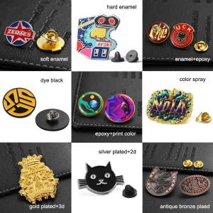 China Customized School Badges Magnetic Stainless Steel UV Printed Cartoon Copper Aluminum Baked Varnish Plastic Metal Crafts Metal Pin Corporate School Feats Honor Emblem Badge Zinc Alloy Metal Badge on sale