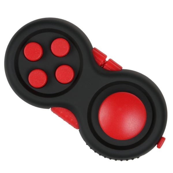 Plastic ABS Finger Fidget Toy Pad With Smooth Rubber Surface