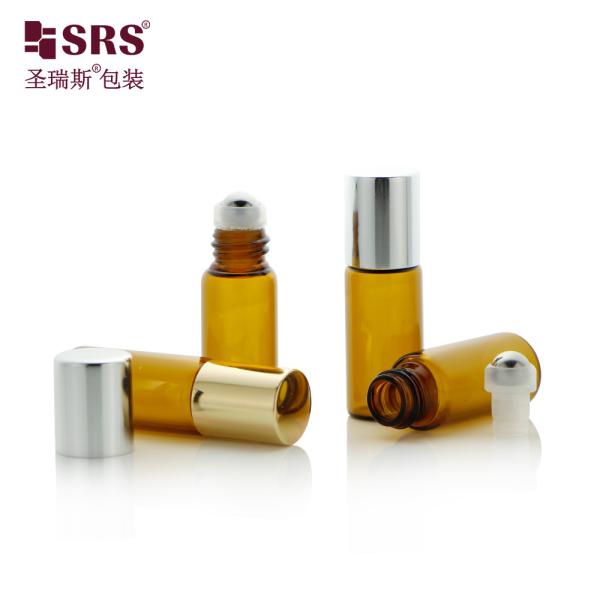 BLPB 15ml Clear Wholesale Customization Mold Glass Roll On Bottle With Switch Roller Steel Ball Bottles For Perfume