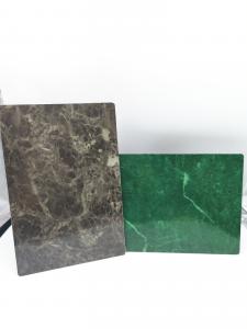 Quality Stone Grain ACP Plastic Sheet 6mm High Gloss Composite Pvc Cladding for sale