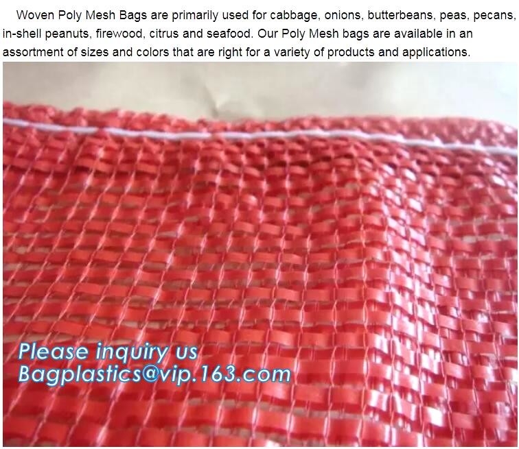 Eco-friendly FDA Certificate Plastic Vegetable Pack Raschel Mesh Bag,pe raschel net bag&pp raschel mesh bag