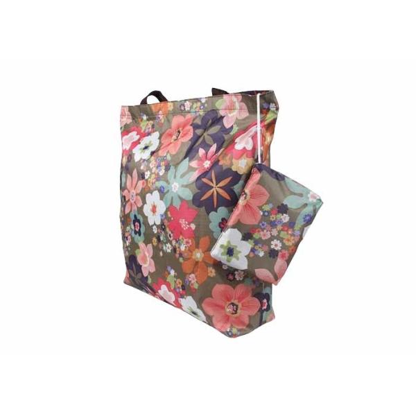 Lightweight Waterproof Folding Tote Bag with Digital Printing and Reusable PP Webbing Handle
