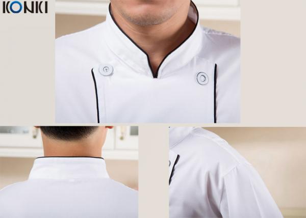 Long Sleeves White Personalized Chef Coat Whites Chefs Clothing