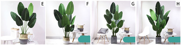 210cm Height Fake Bonsai Plants Ficus Sunflower Bamboo Traveller Banana Bonsai Tree