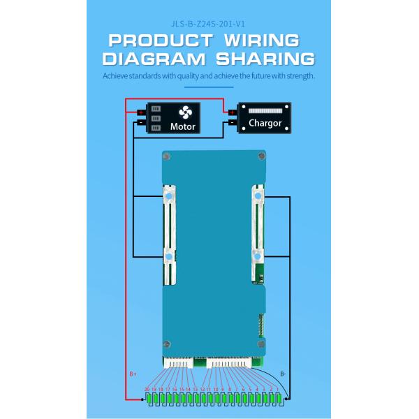 KLS Li-ion Battery Motorcycle Bms 6s 7s 8s 12s 15s 24s 40a 70a Lithium Ion Bms For Lithium Battery