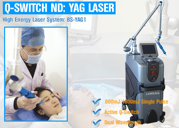 Powerful Q Switched ND YAG Pico Laser Machine For Pigmentation With 1064 Laser Treatment