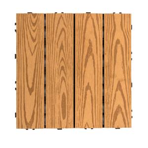 Patio Wood Interlocking Composite Deck Tiles Weather Resistant