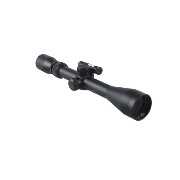 310mm Length Optical Hunting Scope 3-9x40 with Small Red Laser and 11mm/22mm Base Width