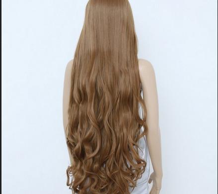 Buy Deep Curly Human Hair Wigs Medium Brown Color / unprocessed virgin human hair at wholesale prices