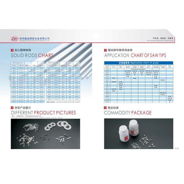 100% Fresh Square Carbide Blanks Wear Resistance Part For Wood Cutting Tools YG6 YG8