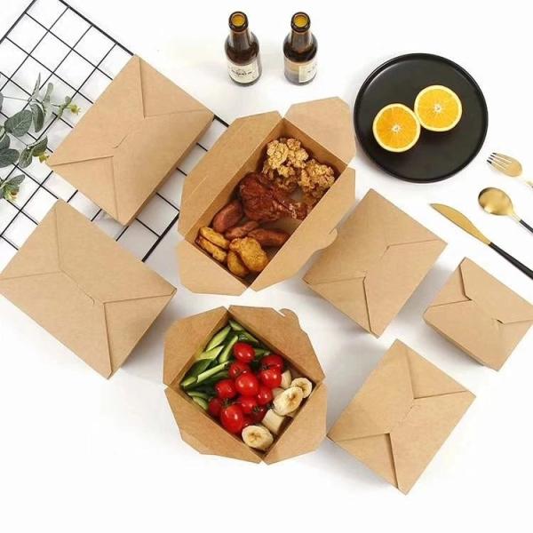 Double Layout 520mm PE Coated Kraft Paper Food Box Making Machine#PE Coated Disposable Lunch Box Making Machine 35-40 Pc