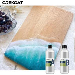 China Food Grade Clear Epoxy Resin Kit For Craft And Art Rock Solid Bubbles Free on sale