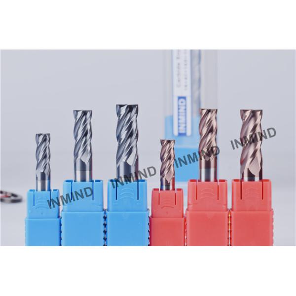 6 Flute High Performance End Mills , Solid Carbide Cnc Milling Cutters