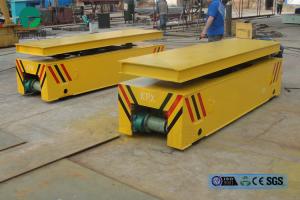 Quality steel box beam structure hydraulic lifting table rail transport trolley for sale