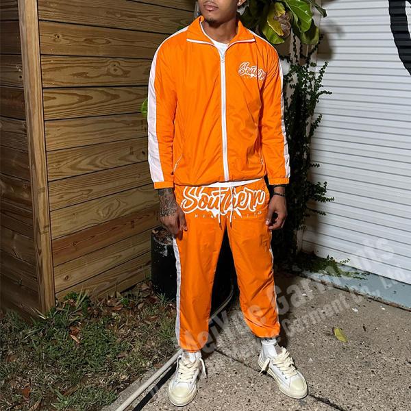 Fashionable Mens Oversized Tracksuit Two Piece Jogging Suit Digital Print