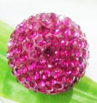 OEM Colorful Fancy Clay Shamballa Bead / Crystal Pave Beads Jewelry
