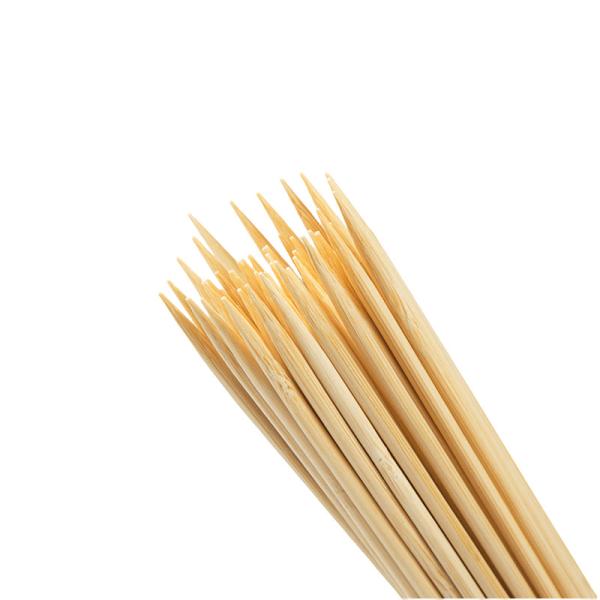 Natural Round Long Bamboo Skewers 12cm Length Multi Purpose Use Hygienic