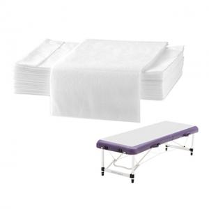 Quality White Disposable Elastic Fitted Bed Sheets Cover Massage Table Facial Chair Spa /disposable bed sheet for beauty salon for sale