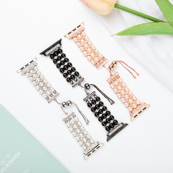 Function Fashionable Watch Strap Beaded Apple Watch Bands for iWatch Series 8 7 6 5