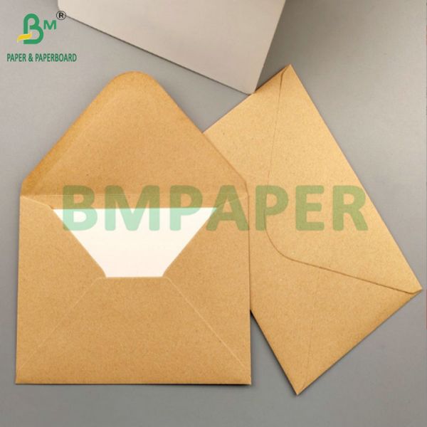 Thickened Virgin Wood Pulp Abrasion-resistant70gsm 80gsm Brown Kraft Paper For Business Envelopes 