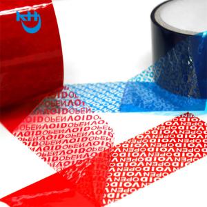 Quality Tamper Evident Security Adhesive Tape Anti Counterfeiting Void Label Tape for sale