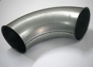 China Galvanized Steel Elbow Dust Collection Fittings , Sliver Dust Extraction Ducting on sale
