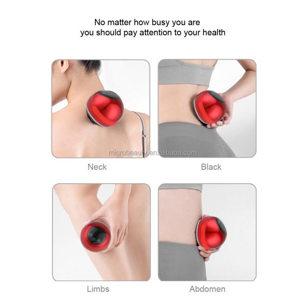 Type-C Charger Scraping Cupping Massager Gua Sha Body Massager With LCD Touch Display