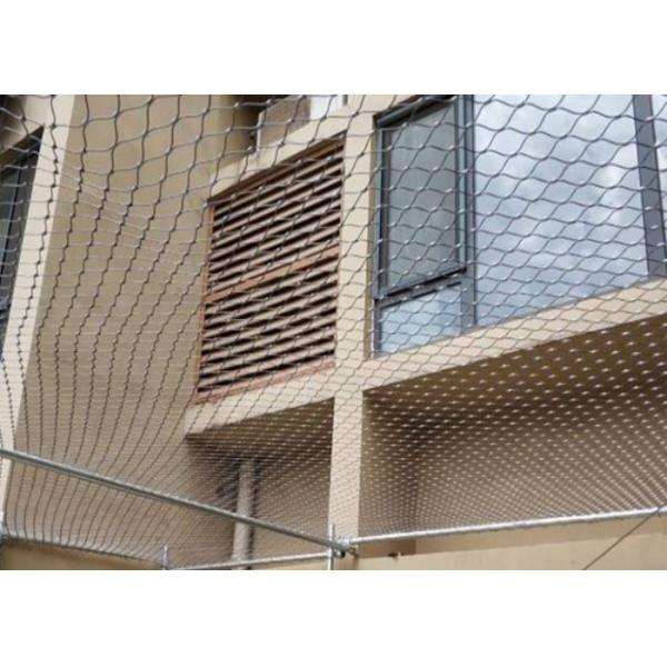 8m Width Stainless Steel Wire Rope Netting Mesh Screen