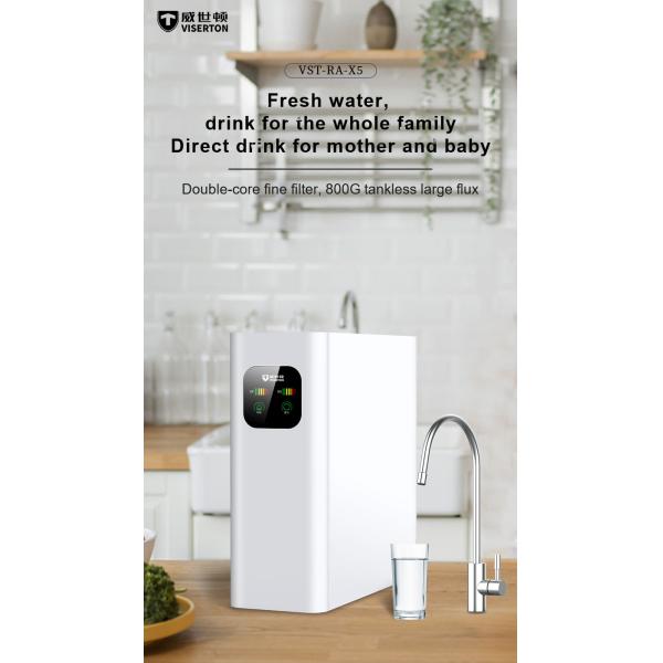 Heating Water Purifier 0.0001um Reverse Osmosis Water Filter Countertop Installation Free