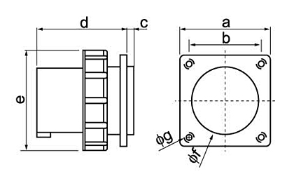 IP67 Insulated 32a 3 Pin Industrial Plug And Socket For Aviation Workshop Plastic