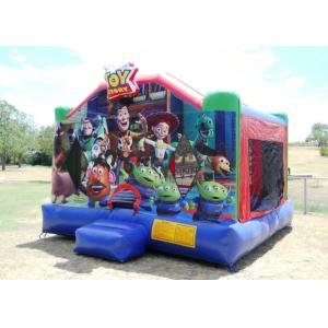 Quality Cartoon Themed 0.55mm PVC Inflatable Bounce House / Indoor Jumping House for sale