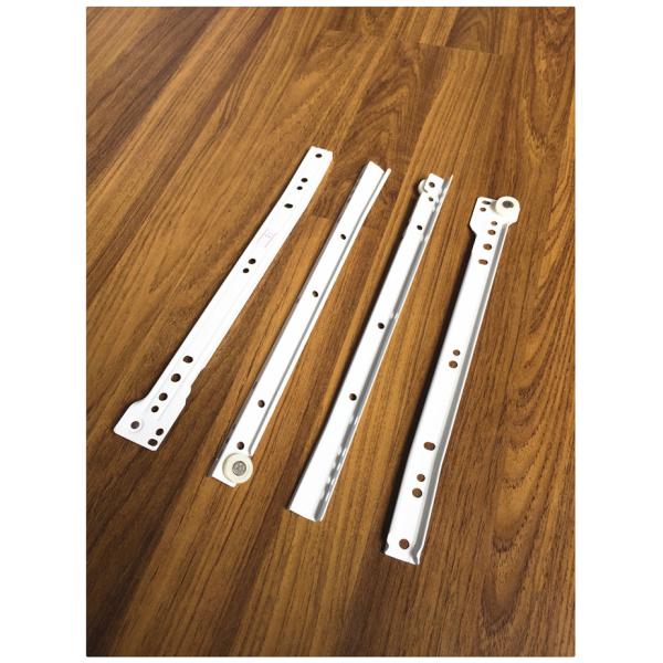 White Color Fgv Drawer Slides Lightweight Low Impaction Protect Firniture