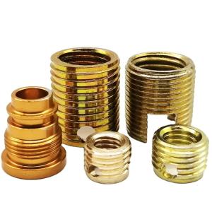 OEM Precision CNC Machining Parts , Zinc Plated M5 Brass Inserts