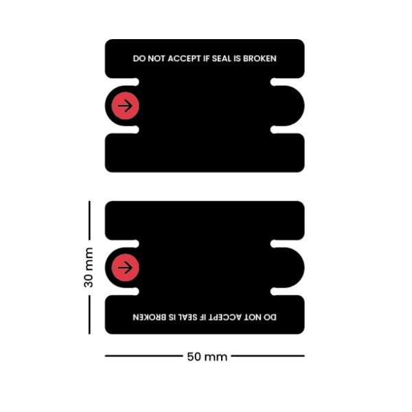 Electronics packaging box custom print logo seal