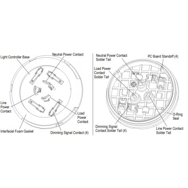 Outdoor LED Photocell Sensor Switch 6A 10A 16A 25A with Twist Lock Mount