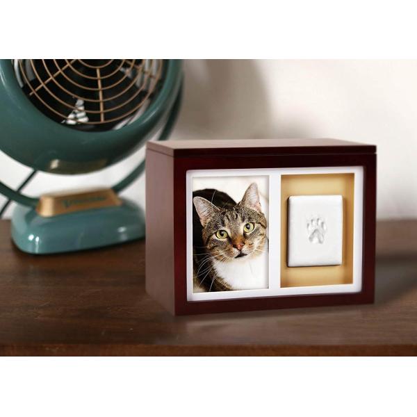 Non Toxic Wood Photo Frames Memorial Pet Paw Print Customized And Uncrackable