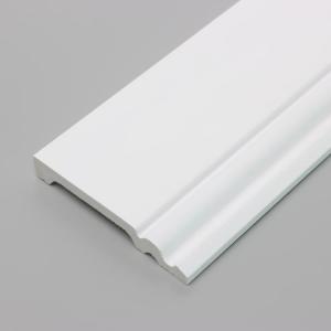Quality White Decorative Skirting Tile Baseboard Primed Moulding With Led Light for sale