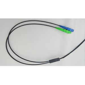 Quality Outdoor FTTH Drop Fiber Optical Patch Cord SC/APC SC/UPC 2 Core Breakout Cable for sale