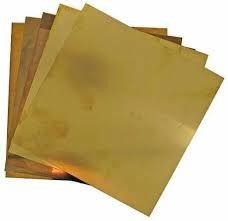 China 1mm 3mm 4mm Brass Sheet Plate C1100 SGS ISO Certificate For Refrigerator on sale