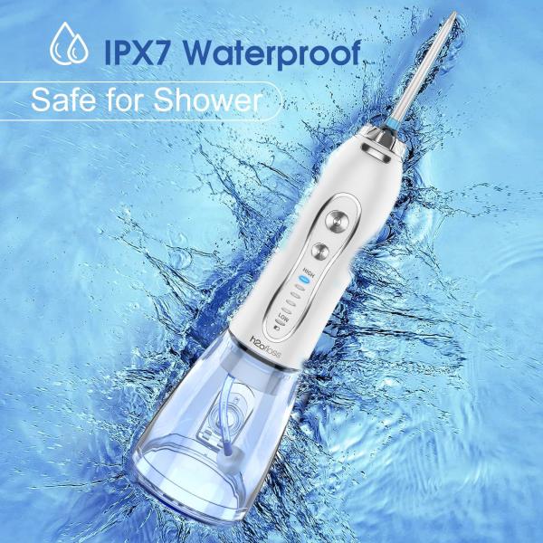 Custom LOGO Cordless Oral Dental Irrigator with 5 Modes Portable Teeth Cleaner Water Flosser Jet