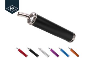 Quality Pipes 20mm Motorcycle Exhaust Muffler Slip On Stainless Steel Street Motocross Silencer for sale