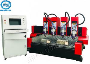 China Large Format Stone CNC Router Machine For 3D Stone Metal Carving With 4 Spindles on sale