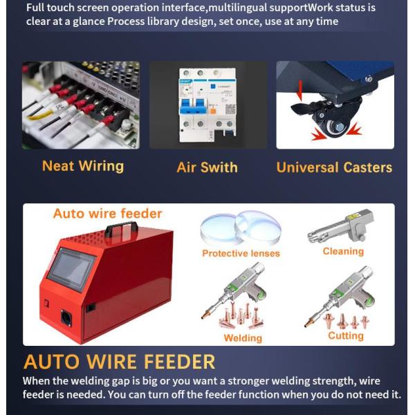 Raycus / Max Optional Fiber Laser Welding Machine 1500W Portable Air Cooling Hand Held