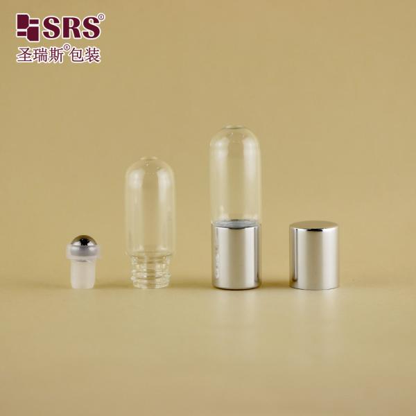 BLPB 15ml Clear Wholesale Customization Mold Glass Roll On Bottle With Switch Roller Steel Ball Bottles For Perfume