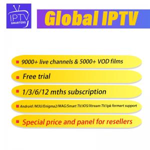 China IPTV Subscription global iptv code M3U mag free test IPTV Abonnement on sale